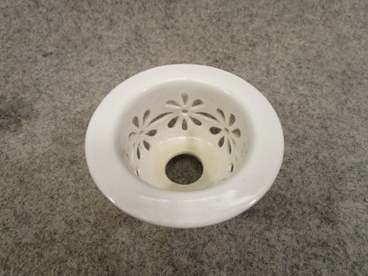 Sukashi Pot Tenzan Craft White Small Rare Unused