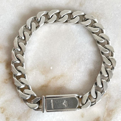 Gucci ID Collection Silver 925 Chain Bracelet Men's Sale Rare Jewelry 2511TK