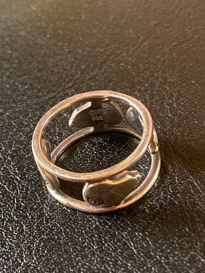 Snoopy Silver 925 Spinner Ring Size 9 Vintage Rare Character Band