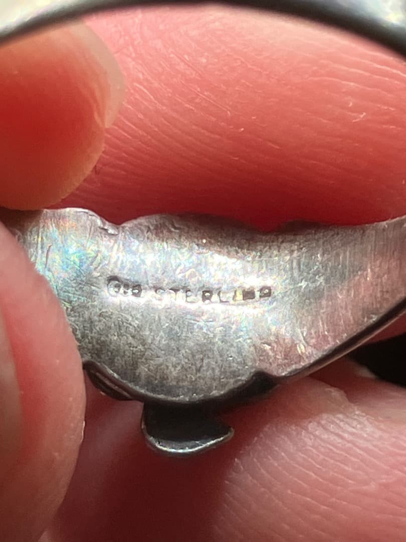 Indian Thunderbird Silver Ring, Fred Harvey Style