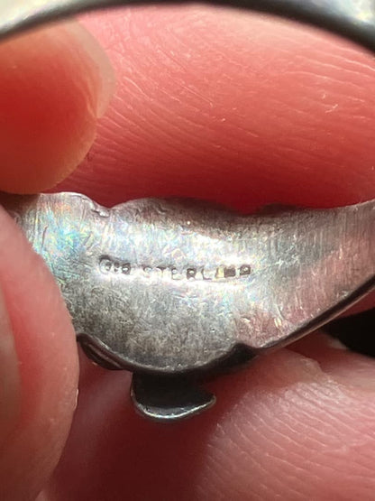 Indian Thunderbird Silver Ring, Fred Harvey Style