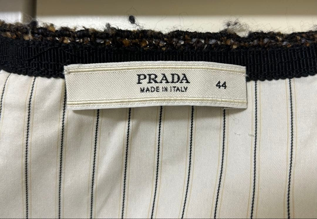 PRADA Skirt Size 44 Tweed Material Knee Length Excellent Condition