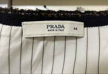 PRADA Skirt Size 44 Tweed Material Knee Length Excellent Condition