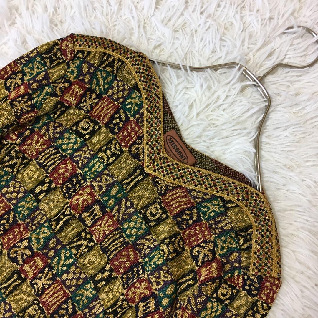 Missoni Women M Orange Tag All-Over Pattern Setup Gold geometric pattern Italy
