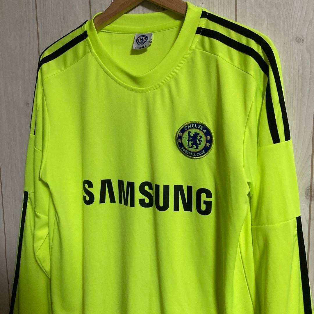 Chelsea FC Petr Čech GK Long Sleeve Soccer Jersey Uniform Size L - Rare