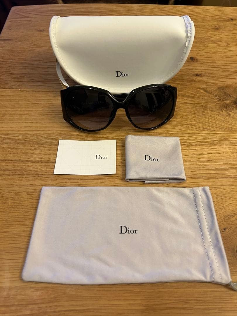 DIOR FROUFROUF Christian Dior Black Sunglasses Bijou Women