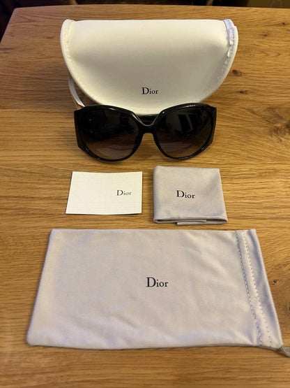 DIOR FROUFROUF Christian Dior Black Sunglasses Bijou Women