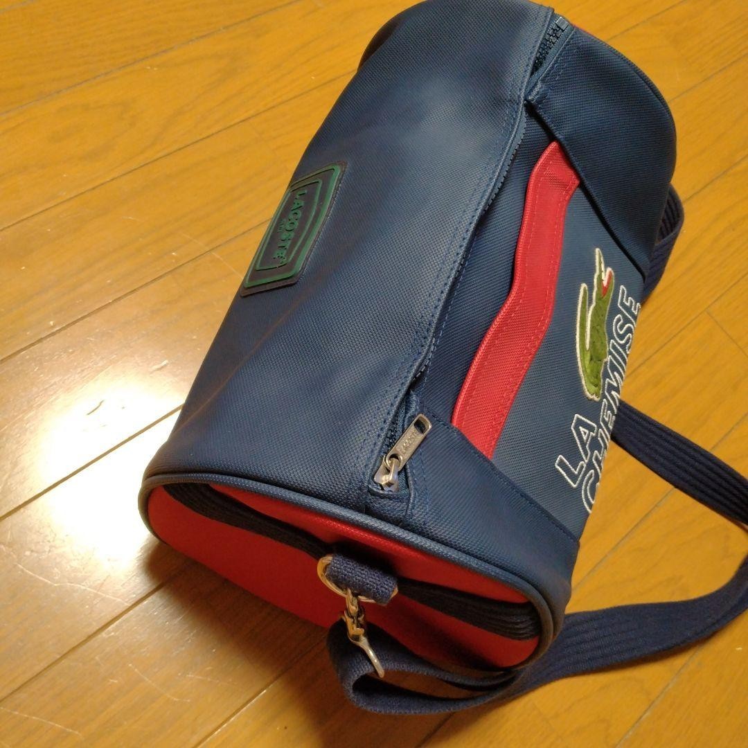 LACOSTE Women Vintage Spring Pvc Shoulder Bag Drum Limited Edition VHTF Rare Pop