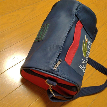 LACOSTE Women Vintage Spring Pvc Shoulder Bag Drum Limited Edition VHTF Rare Pop