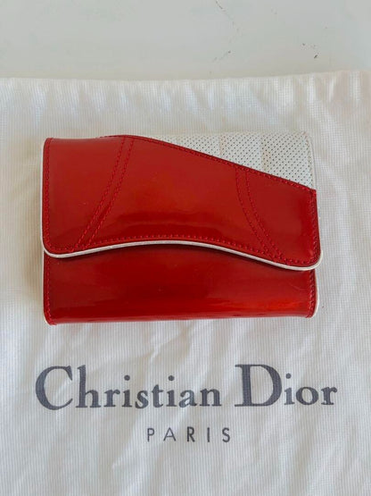 Rare Dior John Galliano Era Trailer Wallet Red From Japan