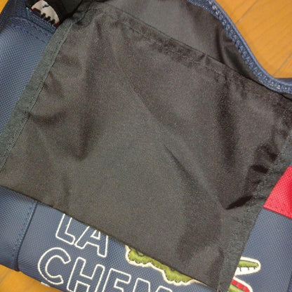 LACOSTE Women Vintage Spring Pvc Shoulder Bag Drum Limited Edition VHTF Rare Pop