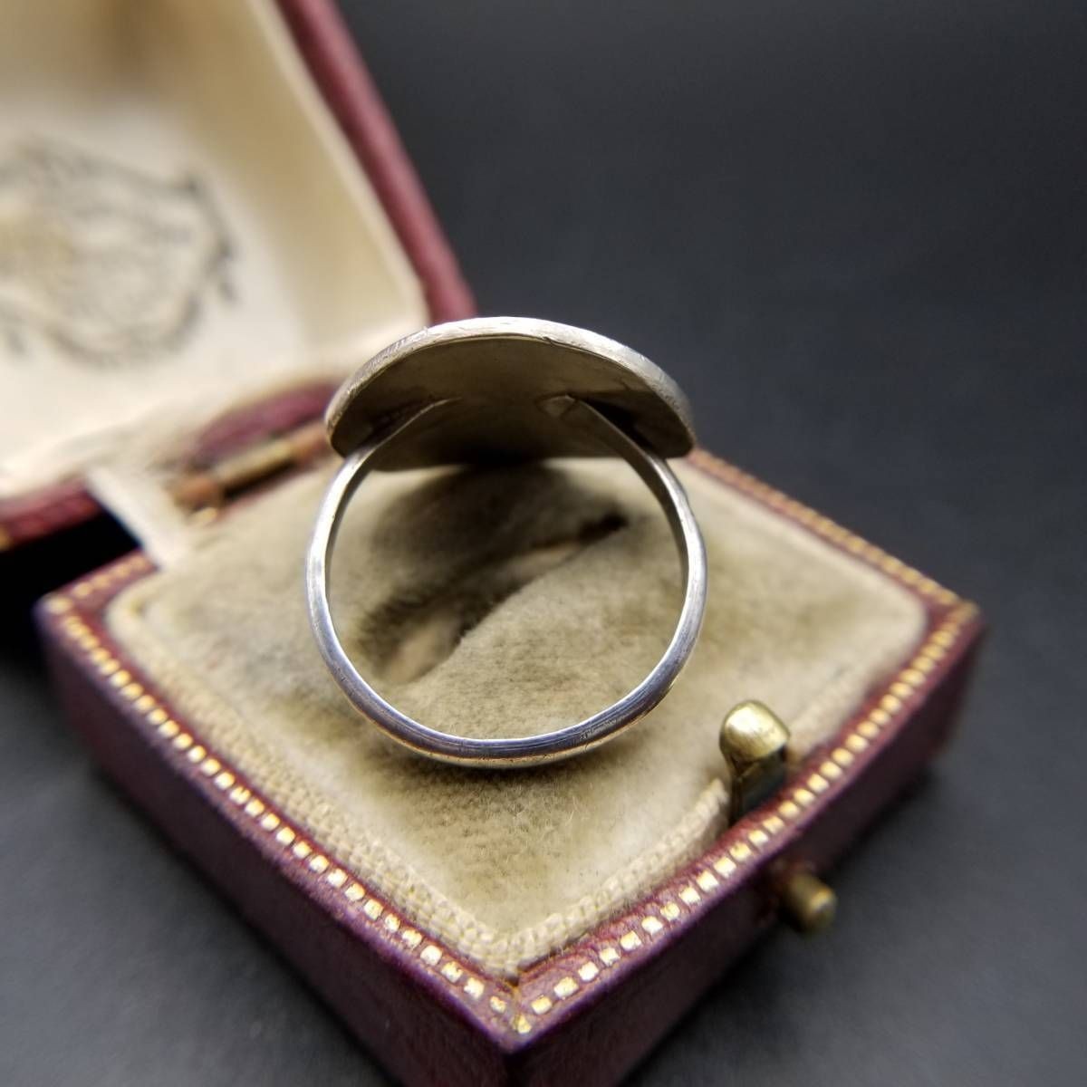 Thunderbird Vintage Round Ring, Silver Plated, Unique Jewelry, Southwestern