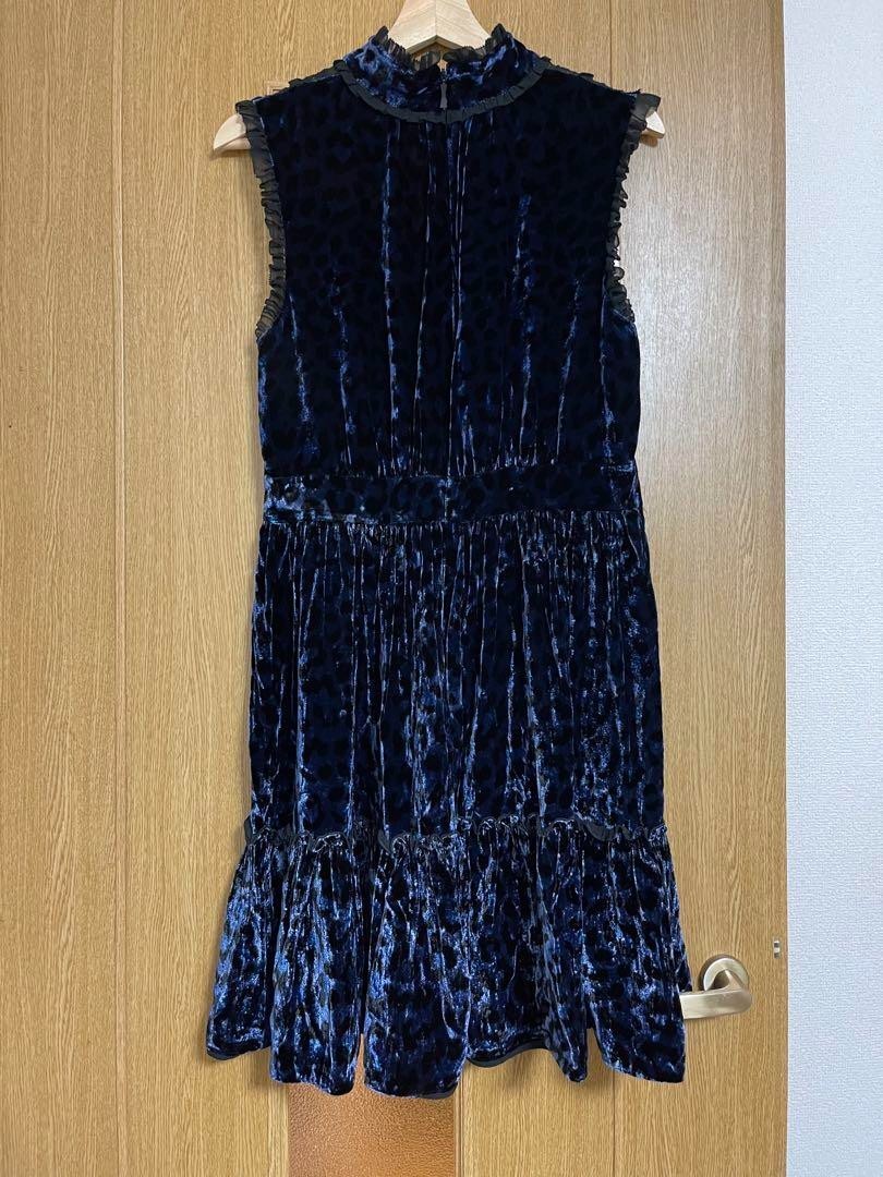 Kate Spade One Piece Tiered Velour Leopard Silk Blend Size 10/XXL