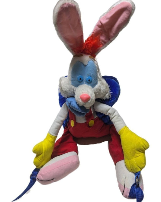 80s Disney ROGER RABBIT Vintage Plush Backpack