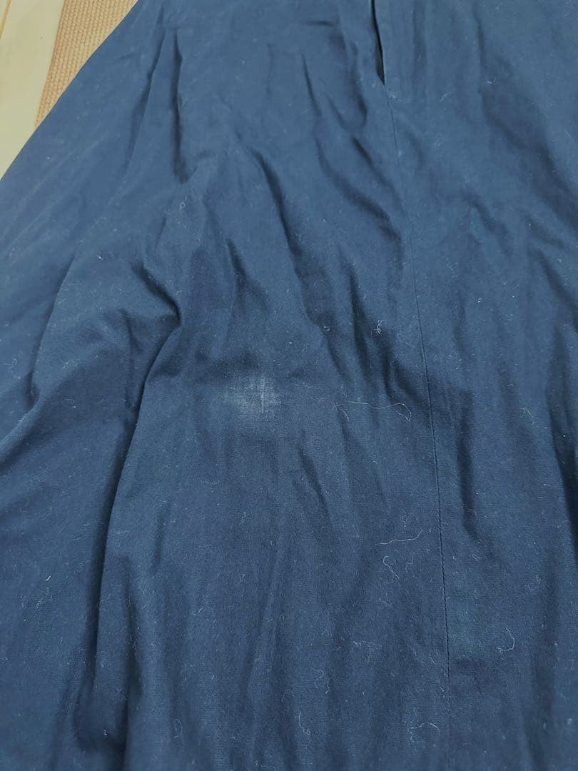 USED Y'S YOHJI YAMAMOTO FLARED LONG SKIRT IN NAVY ACCEPTABLE