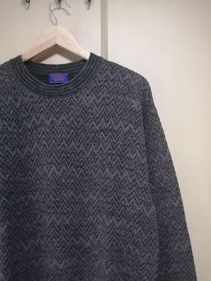Missoni Mohair Knit Sweater Allover Pattern Vintage Made in Italy