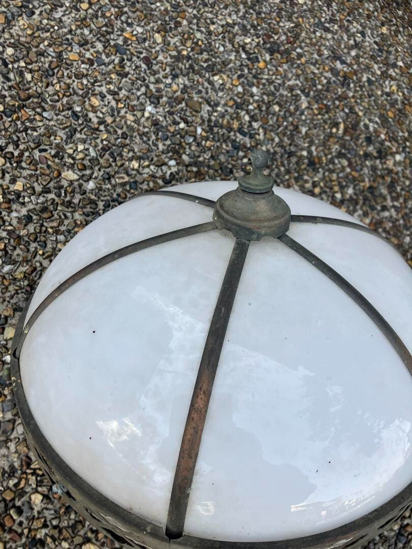 Retro Vintage Milky white / lampshade Sphere lampshade Copper