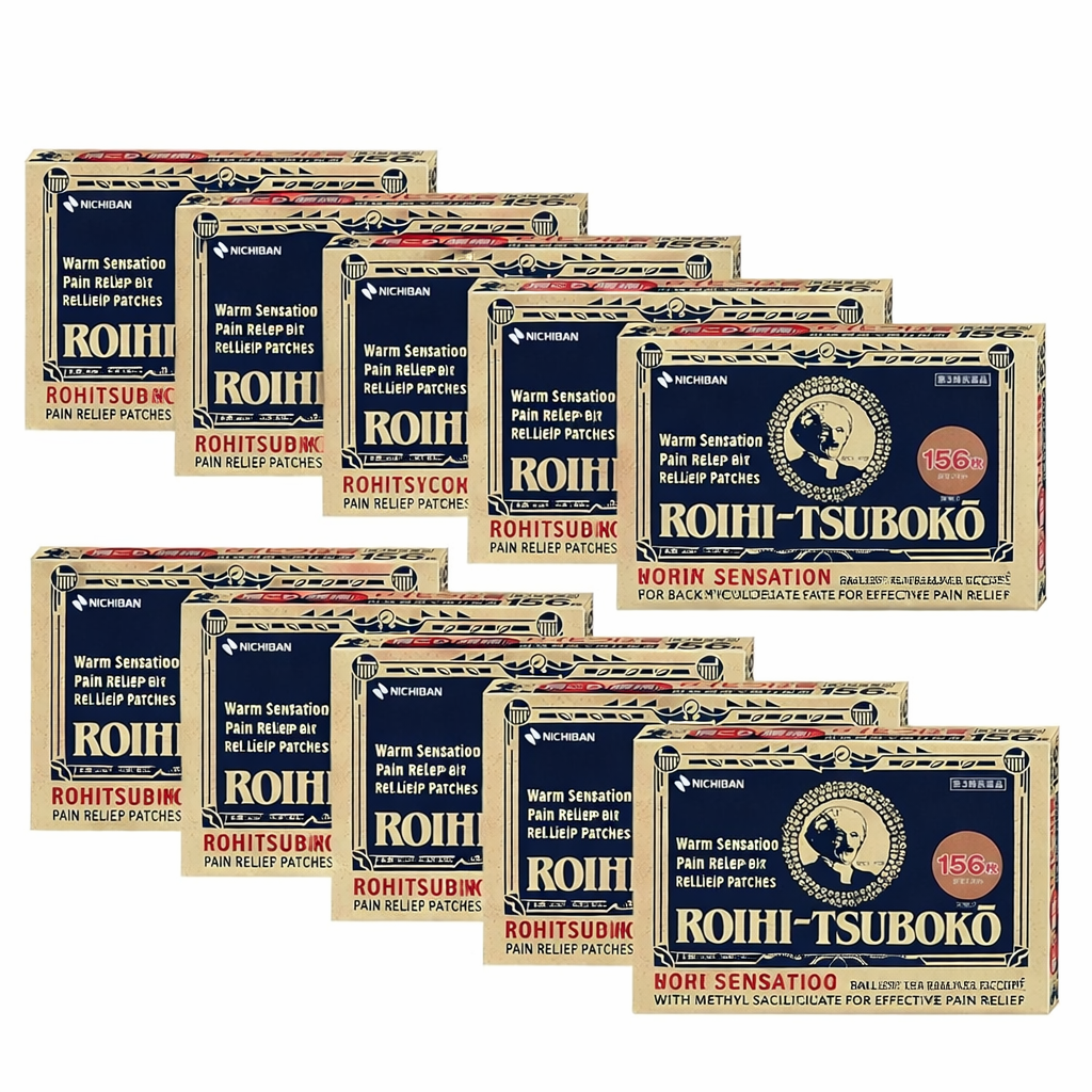 Nichiban ROIHI TSUBOKO Body Care Patch 78 Sheets x10 Japan