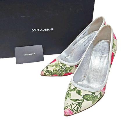 Rare Dolce & Gabbana Floral Pumps Size 36.5 Women's Elegant Heels