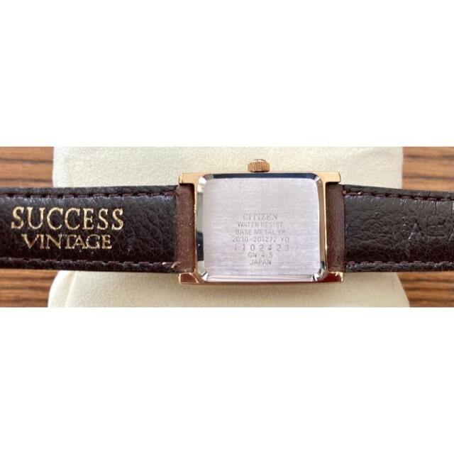 Rare Vintage CITIZEN SUCCESS GN-4S Brown Gold Watch From JAPAN