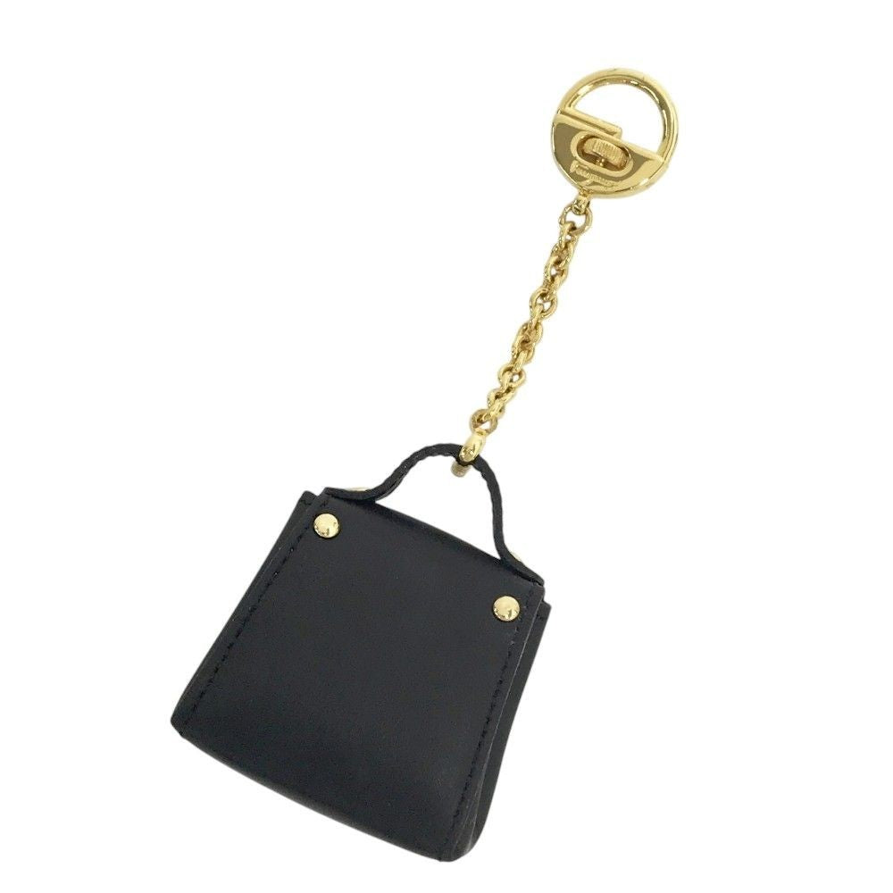Salvatore Ferragamo 22-5641 Authentic Gancini Charm Key Ring Holder Gold W/Box