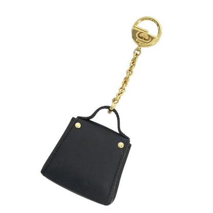 Salvatore Ferragamo 22-5641 Authentic Gancini Charm Key Ring Holder Gold W/Box