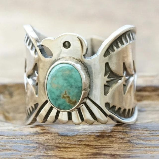 Brand new Sunshine Reeves Thunderbird Ron Mountain Ring US 8.25