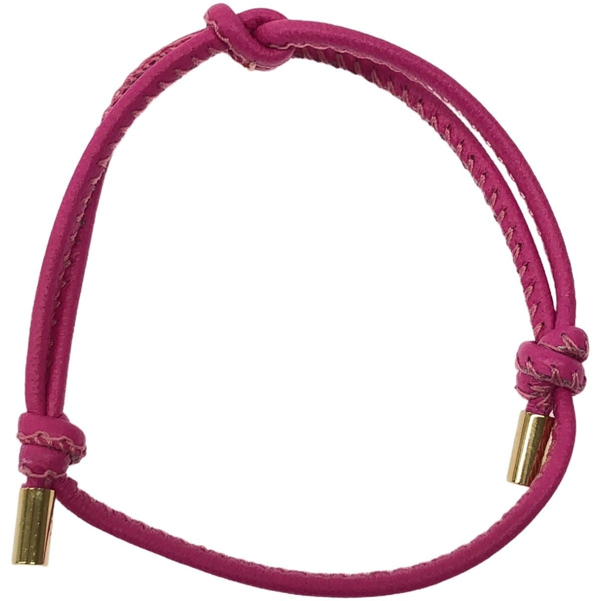 VALENTINO Women Jewelry Garavani Leather Knot Bracelet Pink Limited Edition VHTF