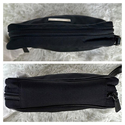 GUCCI Vintage Tom Ford Era Black Canvas Makeup Pouch Unisex Rare Authentic