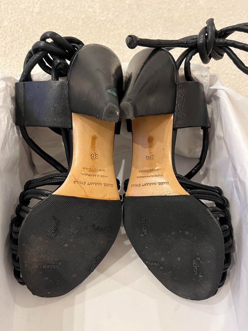 Isabel Marant Étoile lace-up sandals US6.5 Auth From Japan