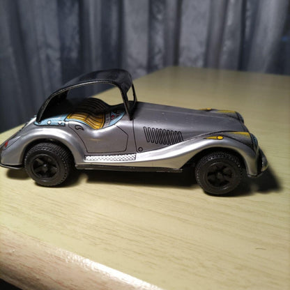 Tinplate classic car like Morgan, made in Japan, about 40 years ago, Showa