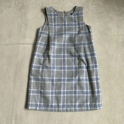 【Alicia Pageboy】 Check Pattern Mini Dress Sleeveless One Size