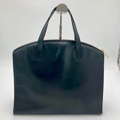 VINTAGE OLD Gucci Black Leather Handbag Business Bag