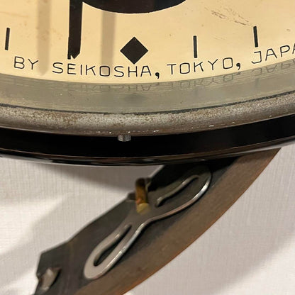 Antique clock, early Showa period, SEIKOSHA, spring-driven, retro