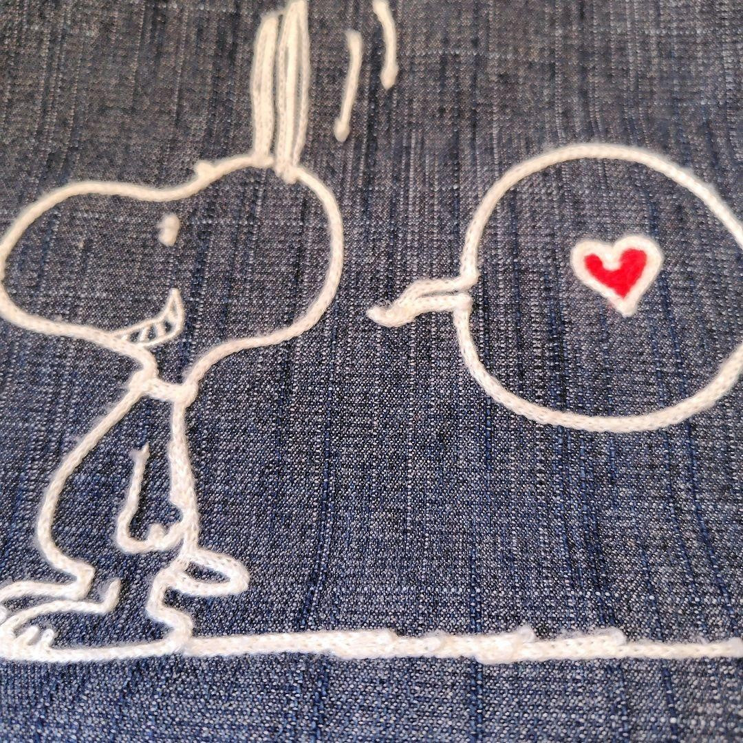 clean PEANUTS SNOOPY × Samantha Thavasa collaboration kawaii denim Tote bag