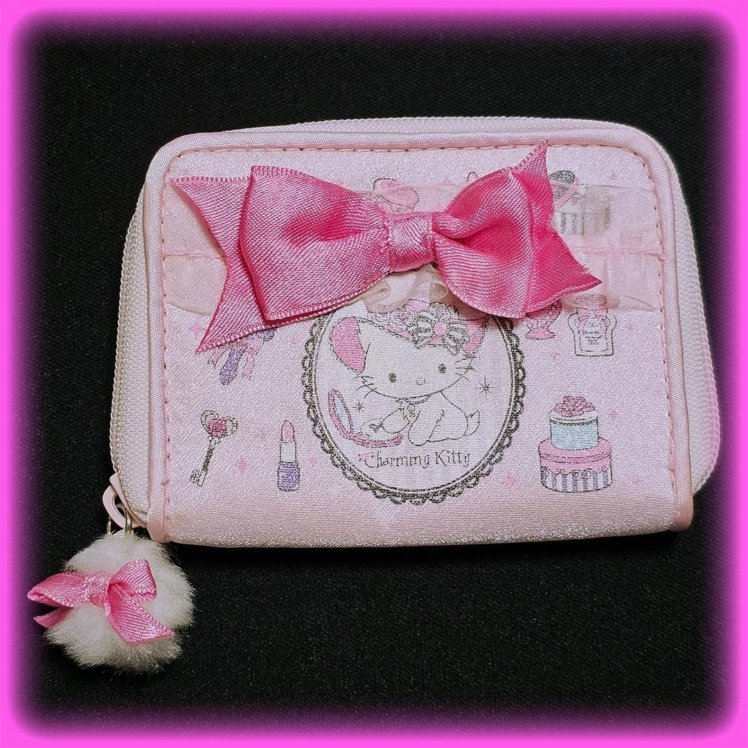 Charmmy Kitty Wallet Heisei Retro Used Hard to Find From Japan Rare Sanrio