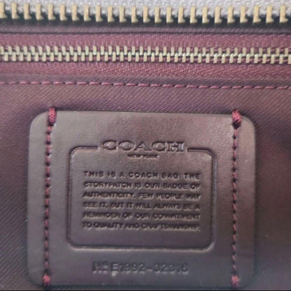 COACH Dreamer 32316 2Way Handbag Shoulder Bag Gray Suede Leather