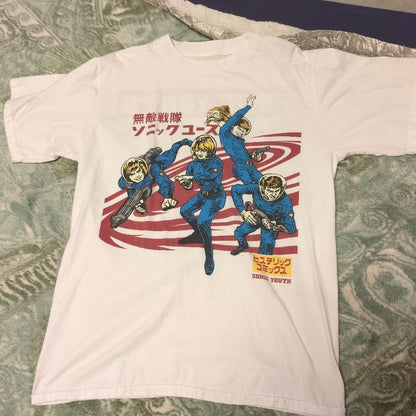 Sonic Youth Rare Band T-Shirt L Vintage Music Shirt Used