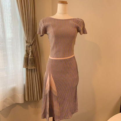 Christian Dior Women's Beautiful Knit Dress Size 7 Used Good Condition