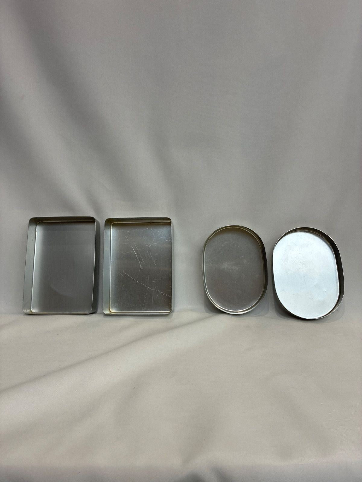 Showa Retro Aluminum Lunch Box Set of 2