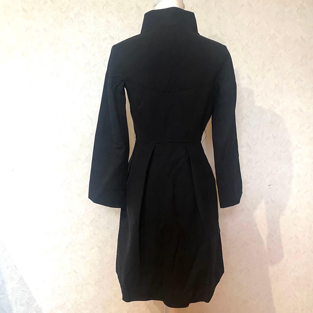 Max Mara Studio Coat Black Size 36 Wool Classic Used -Shipping from Japan