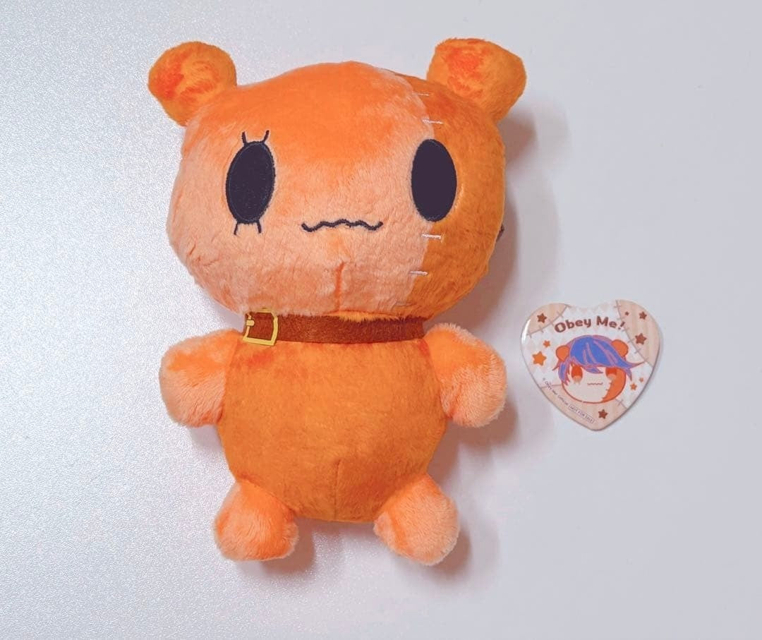 Obey Me Leviathan Plush Ai Tai kun with Can Badge Collectible Toy Rare