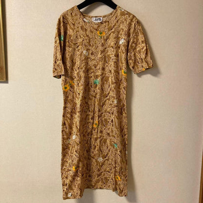 Hermes Floral Botanical Cotton Dress Size M Excellent Condition Authentic Used
