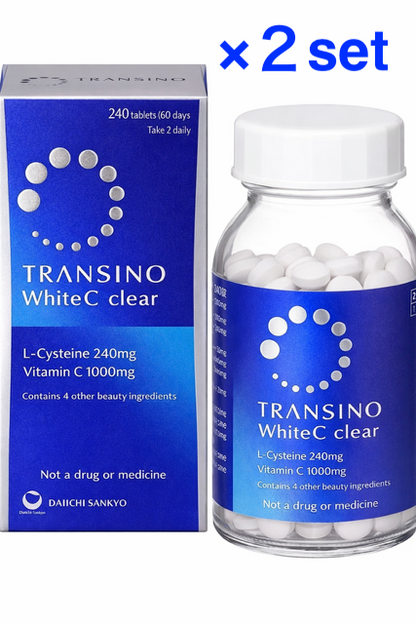 Transino White C clear 240 tablets for 60days set of 2