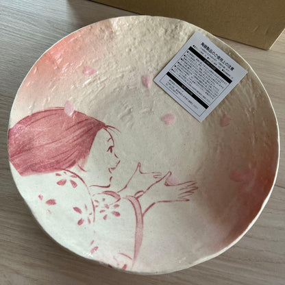 Ghibli Park Princess Kaguya Plate Shino Ware The Tale of Princess Kaguya