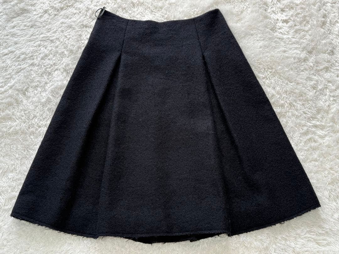 miumiu flared skirt black size 40