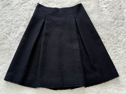 miumiu flared skirt black size 40