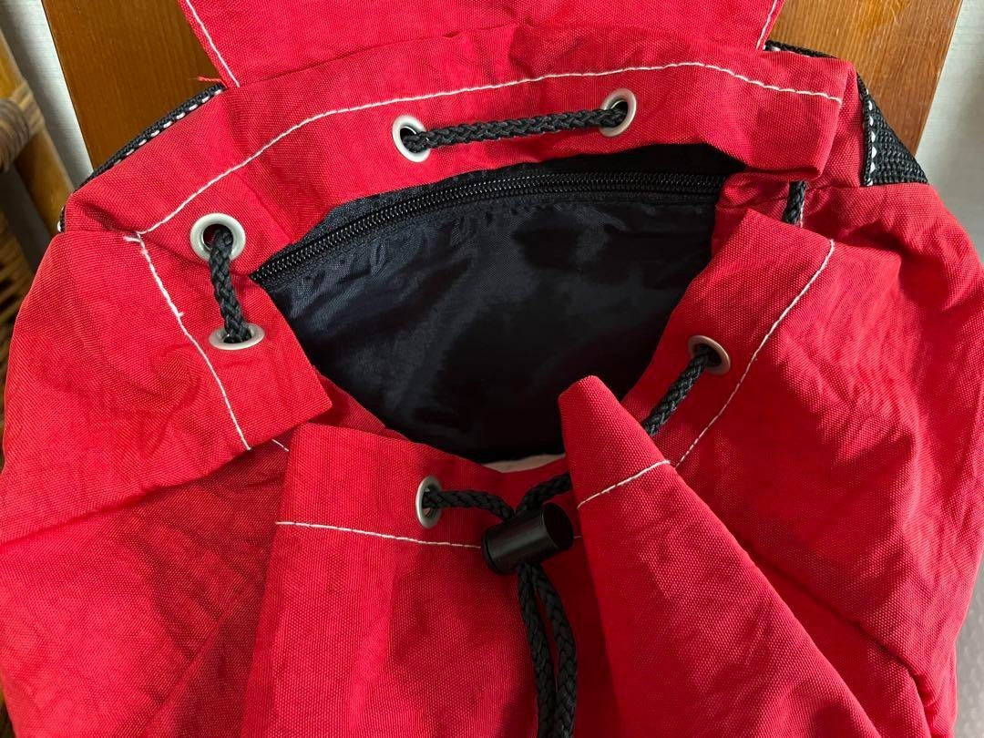 Vintage Pooh Backpack Red 17.7in Cute Retro Collectible Used Japan