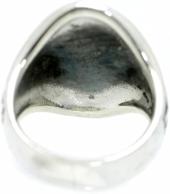 Huge Turquoise Kokopelli Ring: Sterling Silver Lucky Charm. US Size 9.