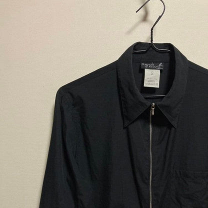 90s Agnes B. HOMME Zip Shirt Size 2 - Vintage Condition
